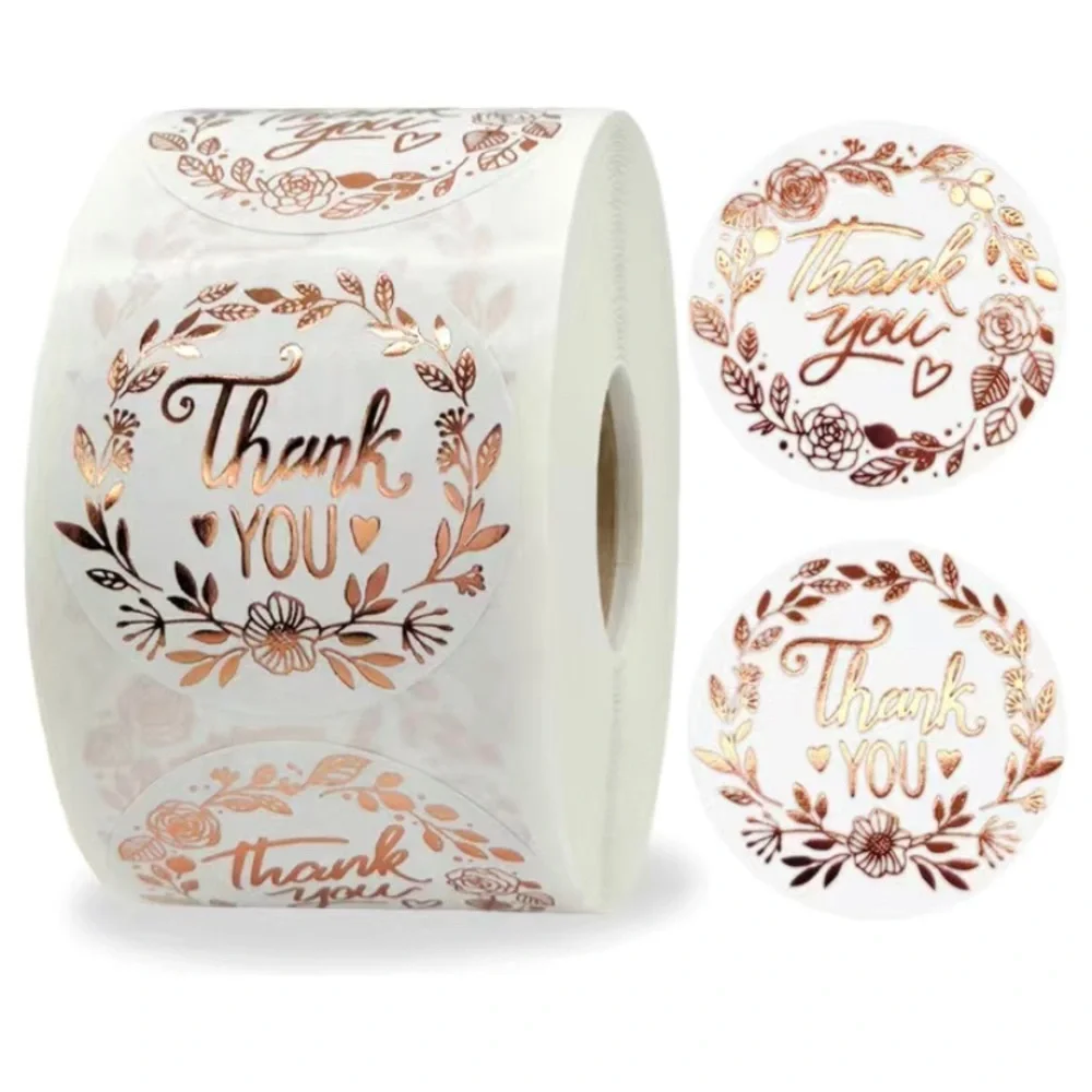 500pc thank you stickers